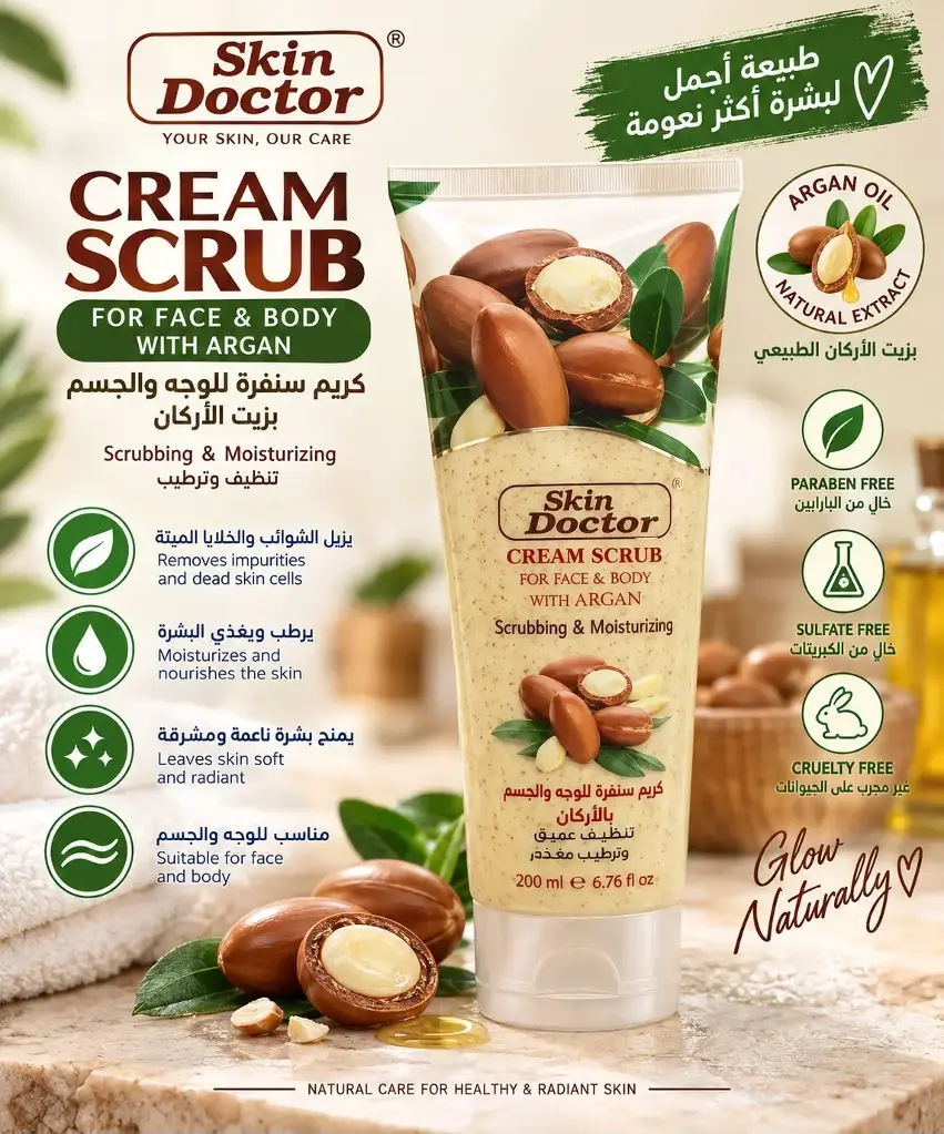 SKIN DOCTOR CREAM SCRUB ARGAN