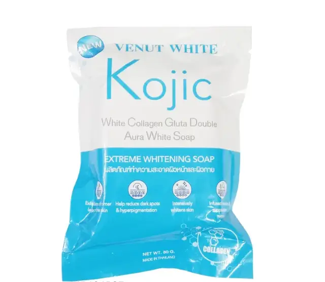 KOJIC WHITE COLLAGEN GLUTA DOUBLE AURA WHITE SOAP