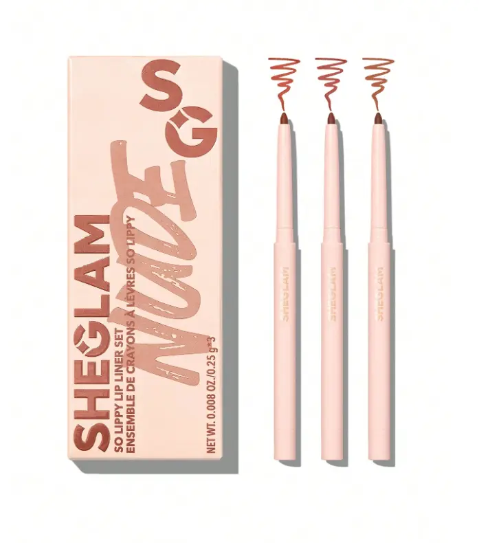 SHE GLAM SO LIPPY LIP LINER SET - NUDE