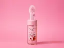 pink key cleanser peach